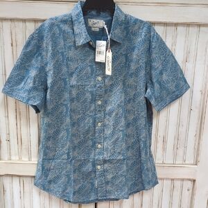 Grayers, Blue Hawaiian Short Sleeve Camp Shirt. XL